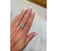 Prsteň z bieleho zlata 1782