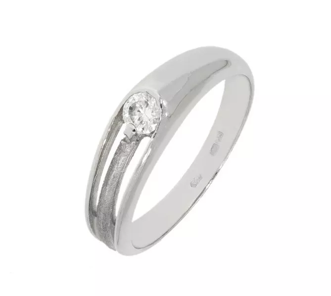 Prsteň z bieleho zlata 1770