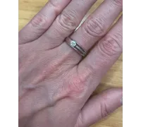 Prsteň z bieleho zlata 1770