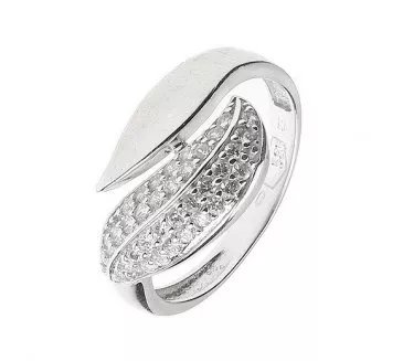 Prsteň z bieleho zlata 339