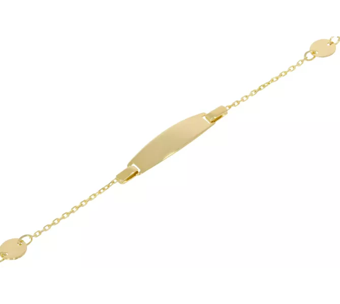 Detský zlatý náramok 1242