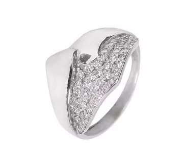Prsteň z bieleho zlata 1364