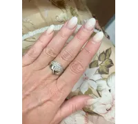 Prsteň z bieleho zlata 1364