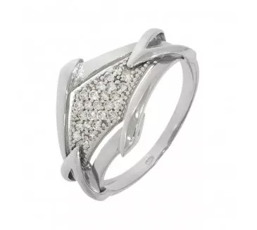 Prsteň z bieleho zlata 1786