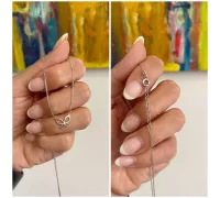 Retiazka z bieleho zlata 1125