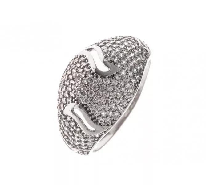 Prsteň z bieleho zlata 1214