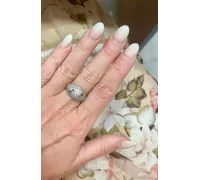 Prsteň z bieleho zlata 1214