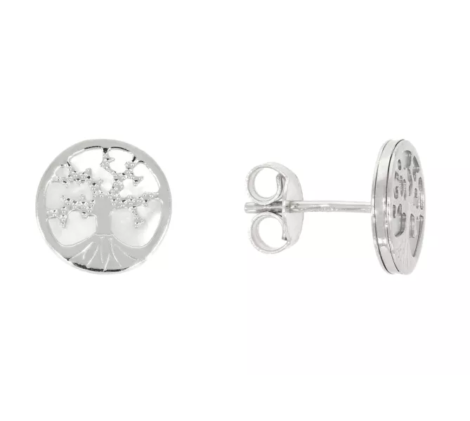 Náušnice z bieleho zlata 3448