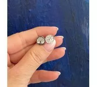 Náušnice z bieleho zlata 3447