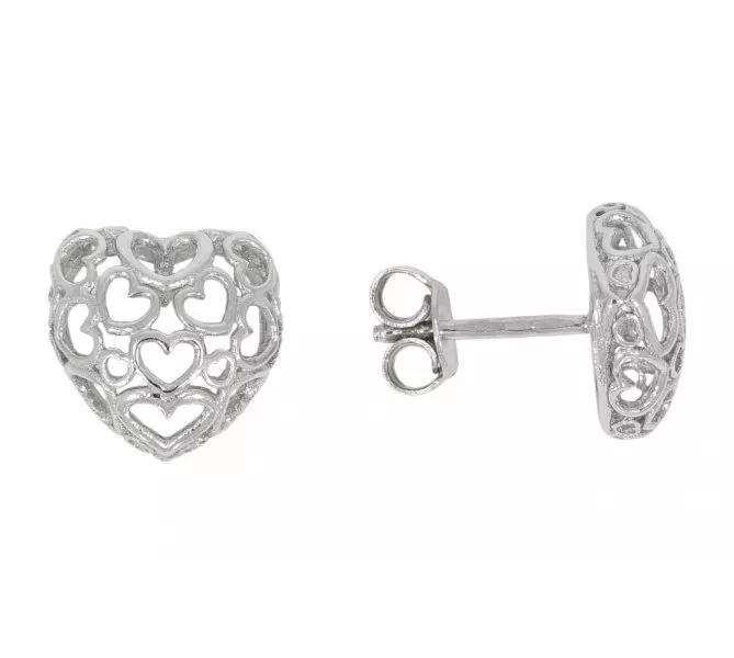 Náušnice z bieleho zlata 2264