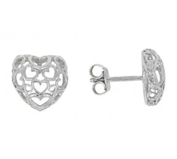 Náušnice z bieleho zlata 2264