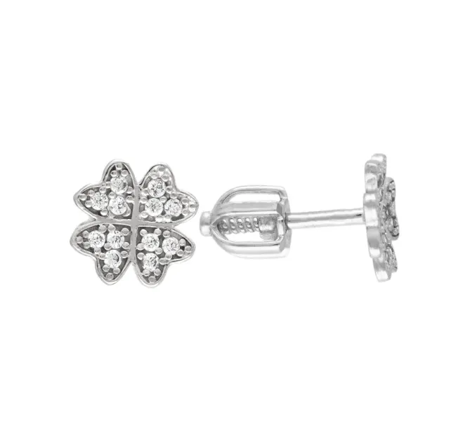 Náušnice z bieleho zlata 4175