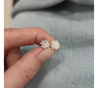 Náušnice z bieleho zlata 4175