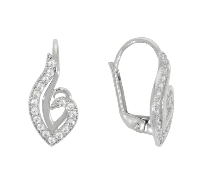 Náušnice z bieleho zlata 3448
