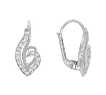 Náušnice z bieleho zlata 3448
