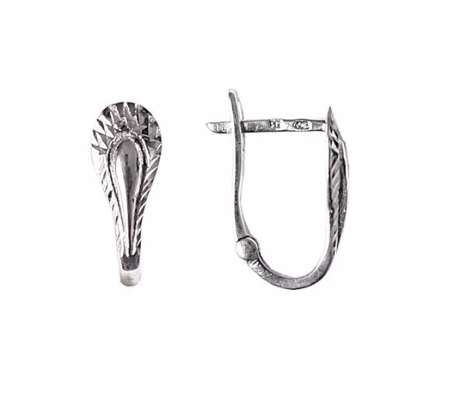 Náušnice z bieleho zlata 791