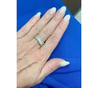 Prsteň z bieleho zlata 137