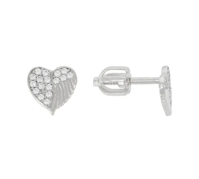 Náušnice z bieleho zlata 4180