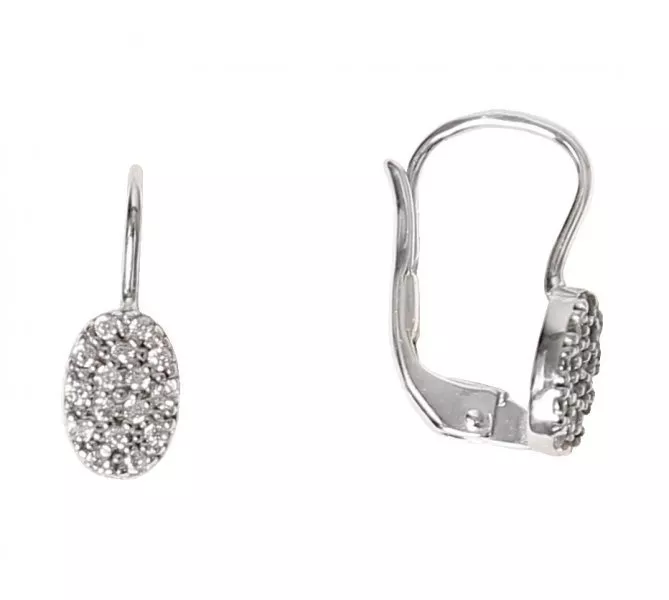 Náušnice z bieleho zlata 1453