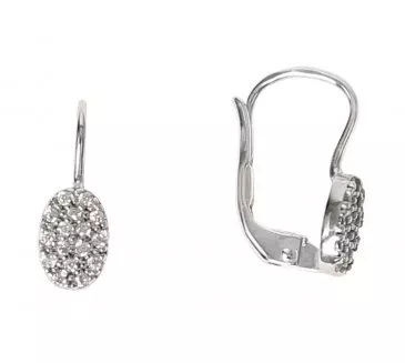 Náušnice z bieleho zlata 1453