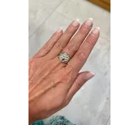 Prsteň z bieleho zlata 1785