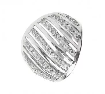 Prsteň z bieleho zlata 331