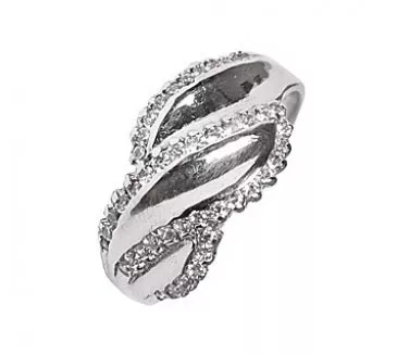 Prsteň z bieleho zlata 741