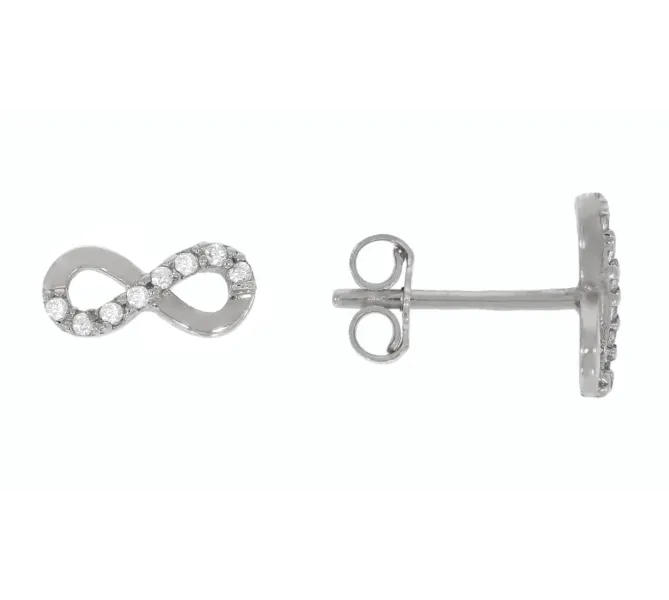 Náušnice z bieleho zlata 4187