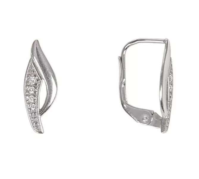 Náušnice z bieleho zlata 1717