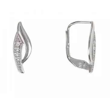 Náušnice z bieleho zlata 1717