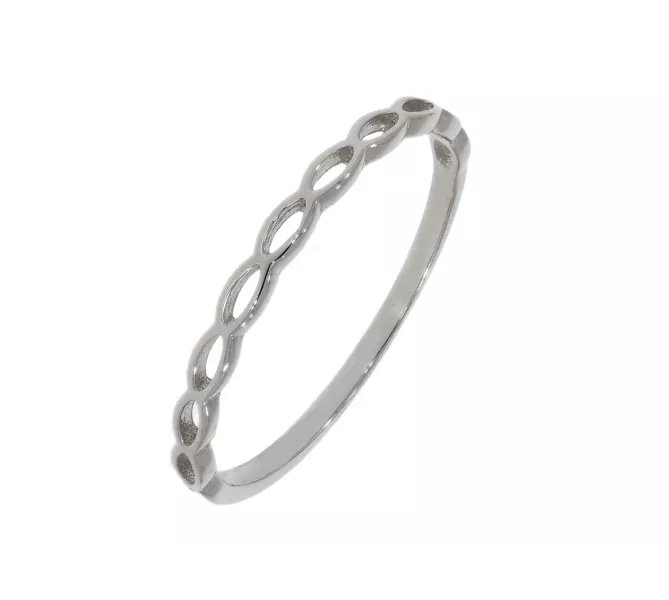 Prsteň z bieleho zlata 2468