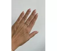 Prsteň z bieleho zlata 2468