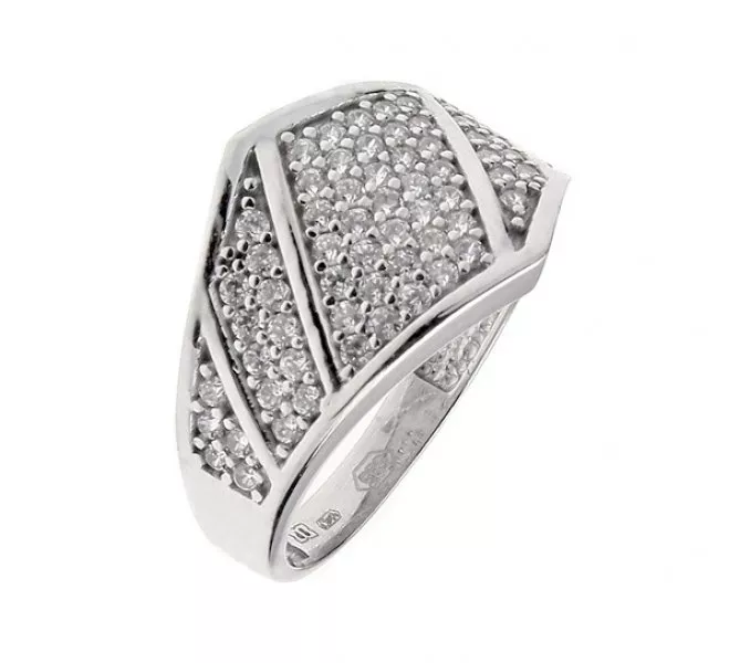 Prsteň z bieleho zlata 169