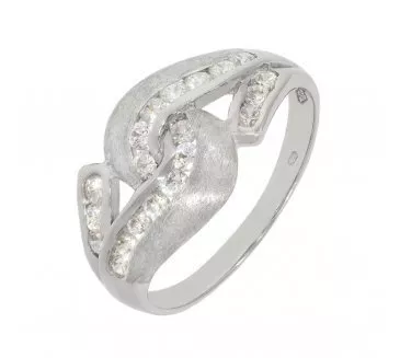 Prsteň z bieleho zlata 2080