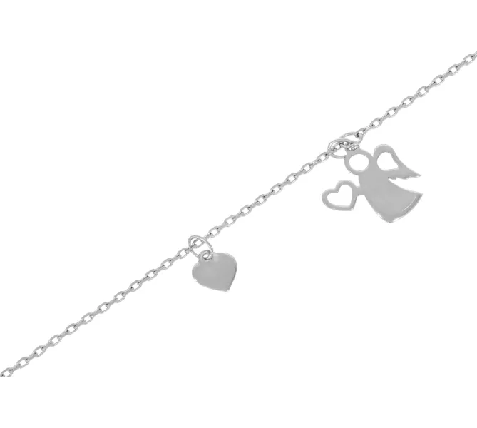 Náramok z bieleho zlata 1102