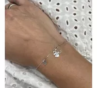 Náramok z bieleho zlata 1102