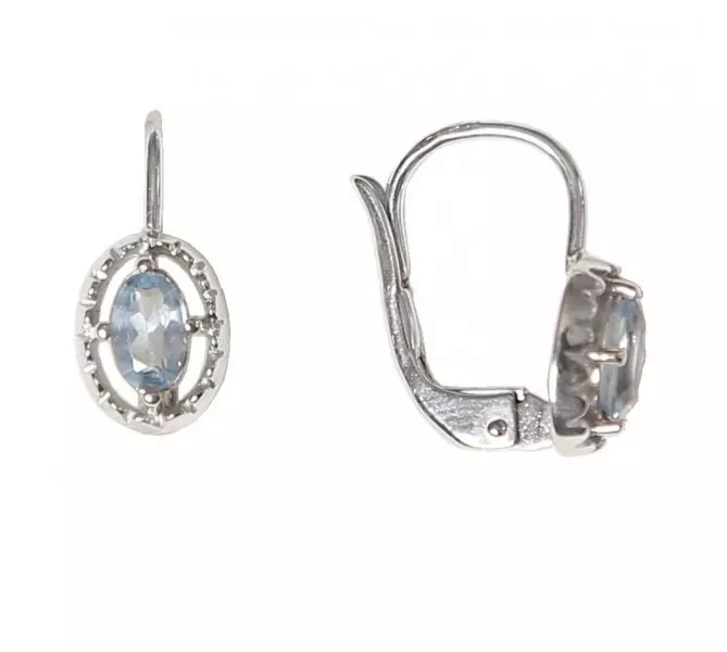 Náušnice z bieleho zlata 1032