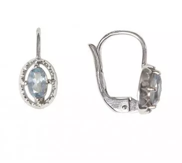 Náušnice z bieleho zlata 1032