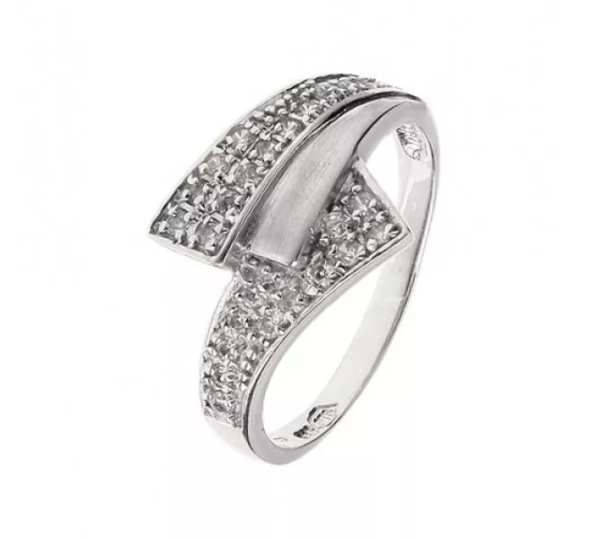 Prsteň z bieleho zlata 229