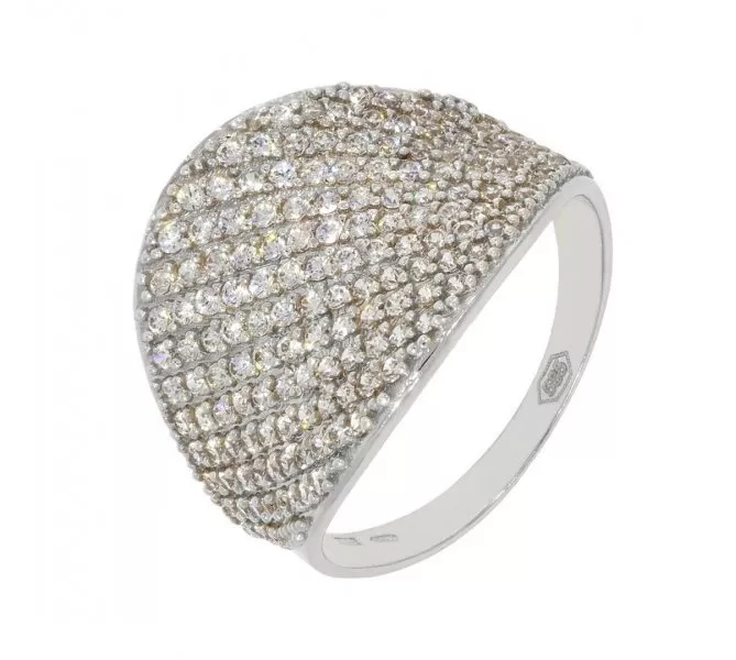 Prsteň z bieleho zlata 2063