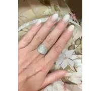 Prsteň z bieleho zlata 2063