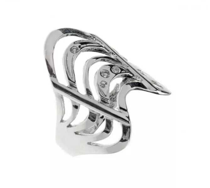 Prsteň z bieleho zlata 134