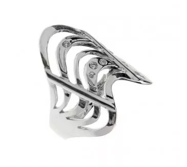 Prsteň z bieleho zlata 134