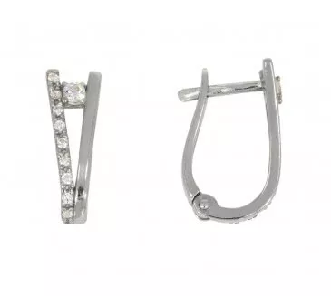 Náušnice z bieleho zlata 2384
