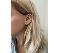 Náušnice z bieleho zlata 2384