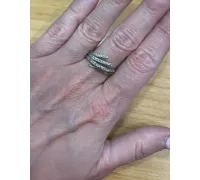 Prsteň z bieleho zlata 233