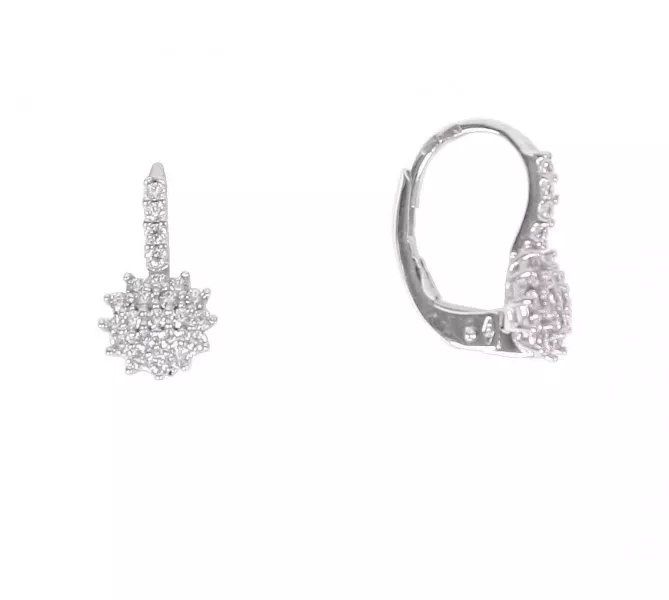 Náušnice z bieleho zlata 1209