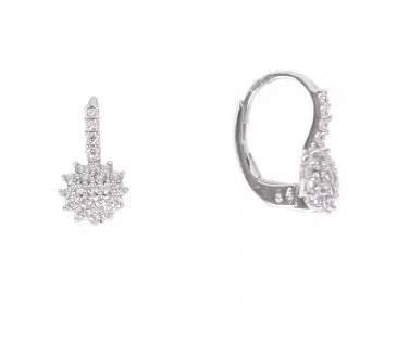 Náušnice z bieleho zlata 1209
