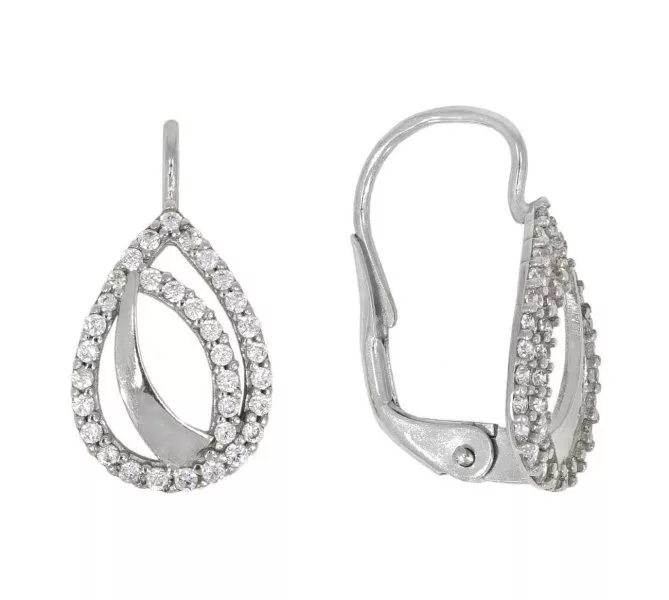 Náušnice z bieleho zlata 2134