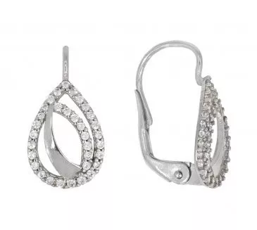 Náušnice z bieleho zlata 2134